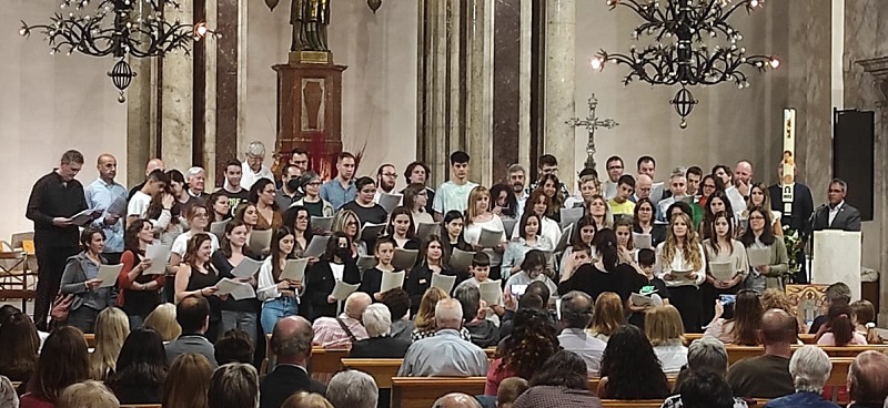 Celebració del 40è aniversari de l'Escolania de Sant Esteve de La Garriga