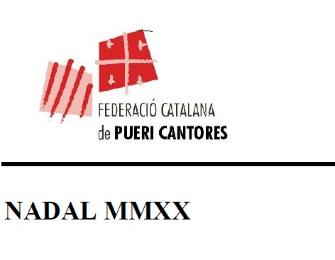 Missatge de "Nadal MMXX" i comiat de Mn. Carrió i Amat, consiliari de la FCPC