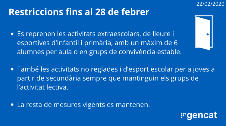 Mesures Covid 28 febrer - Gencat Mesures Covid 28 febrer - Gencat